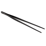 O'Creme Black Stainless Steel Straight Tip Tweezers, 12