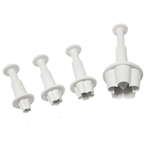 O'Creme Blossom Plunger Cutter, Set of 4