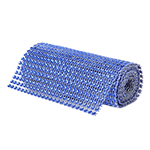 O'Creme Blue Rhinestone Wrap, 4-1/2" x 1 Yard