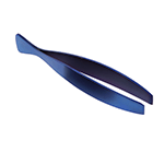 O'Creme Blue Stainless Steel Fish Tweezers, 5-1/8