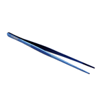 O'Creme Blue Stainless Steel Straight Tip Tweezers, 10"  