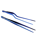 O'Creme Blue Stainless Steel Tweezers, Set of 2