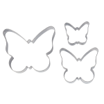 O'Creme Butterfly Cookie Cutters, Set of 3