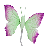 O'Creme Gumpaste Butterfly, Lavender/Green - Set of 12