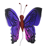 O'Creme Gumpaste Butterfly, Purple - Set of 12