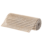 O'Creme Champagne Rhinestone Wrap, 4-1/2" x 1 Yard