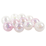 O'Creme Clear, White, and Pink Cake Balls, 2.0" - Pack of 30