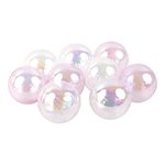 O'Creme Clear, White, and Pink Cake Balls, 2.4" - Pack of 30