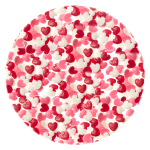 O'Creme Edible Confetti Mini Heart Mix, 10 lbs.