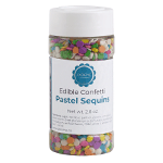 O'Creme Edible Confetti Pastel Sequins, 2.8 oz.