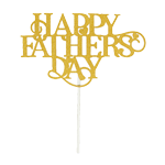 O'Creme Gold 'Happy Fathers Day' Cake Topper