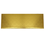 O'Creme Gold Log Cake Board, 14-1/2" x 5" x 1/4" - Pack of 10