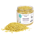 O'Creme Gold Metallic Sugar Rods, 8 oz.