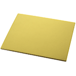 O'Creme Gold Square Die Cut Board, 6 - Pack of 10