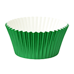 O'Creme Green Foil Cupcake Liner, 2" Diameter - Pack of 500