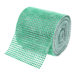 O'Creme Green Rhinestone Wrap, 4-1/2" x 10 Yards