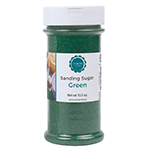 O'Creme Green Sanding Sugar, 10.5 oz.