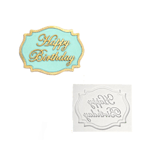 O'creme Happy Birthday Banner Silicone Mold