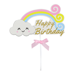 O'Creme 'Happy Birthday' Rainbow Cake Topper