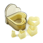 O'Creme Heat Resistant Cutters, Heart Shaped, 7-Piece Set