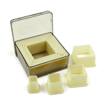 O'Creme Heat Resistant Cutters, Square, 9-Piece Set