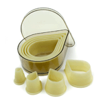 O'Creme Heat Resistant Cutters, Teardrop Shaped, 8-Piece Set