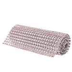 O'Creme Light Pink Rhinestone Wrap, 4-1/2" x 1 Yard 