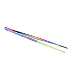 O'Creme Oil Slick Stainless Steel Straight Tip Tweezers, 8" 