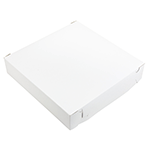 O'Creme One-Piece White Cake Box, 12" x 12" x 2.5" - Pack of 50