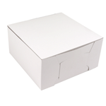 O'Creme One Piece White Cake Box, 10