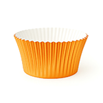 O'Creme Orange Foil Cupcake Liner, 2" Diameter - Pack of 500