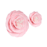 O'Creme Pink Briar Rose Gumpaste Flowers - Set of 6