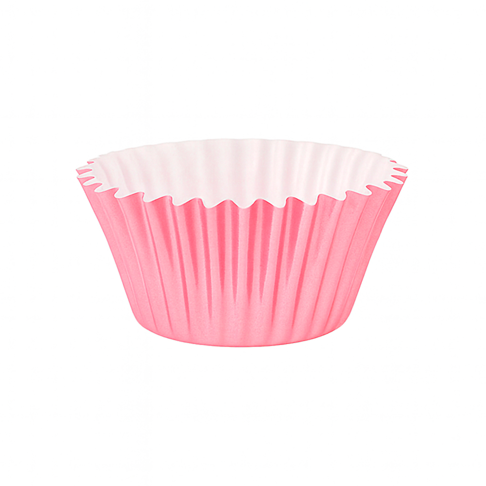 O'Creme Pink Mini Foil Cupcake Liners, 1.25" Diameter - Pack of 500