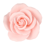 O'Creme Pink Garden Rose Gumpaste Flowers, 2" - Set of 8