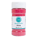 O'Creme Pink Nonpareils, 4 oz.