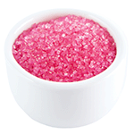 O'Creme Pink Sugar Crystals, 25 Lbs.