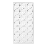 O'Creme Polycarbonate Chocolate Mold, Pointed Oval, 21 Cavities