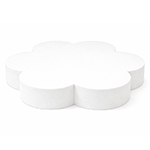 O'Creme Polystyrene Petal Cake Dummy, 16" Dia. x 3" High