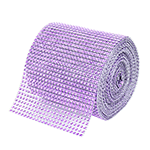 O'Creme Purple Rhinestone Wrap, 4-1/2" x 10 Yards