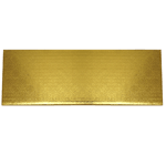 O'Creme Gold Log Cake Drum Board, 16" x 6" x 1/4" Thick, Pack of 10