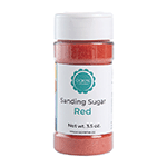 O'Creme Red Sanding Sugar, 3.5 oz.