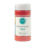 O'Creme Red Sanding Sugar, 4 oz.