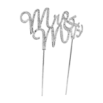 O'Creme Rhinestone 'Mr & Mrs' Cake Topper