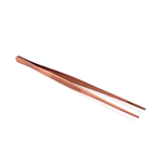 O'Creme Rose Gold Stainless Steel Straight Tip Tweezers, 8"