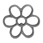 O'Creme Rosette-Iron Mold, Medium Daisy Cast Aluminum