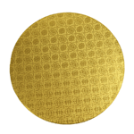 O'Creme Round Gold Cake Drum Board, 16