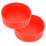 O'Creme Round Silicone Cake Pans Set, 10 and 12