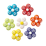 O'Creme Royal Icing Blossom Flowers, Set of 14