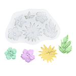 O'creme Filler Flowers Silicone Fondant Mold - 3 X 3 - White