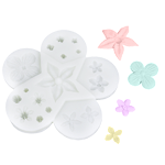 O'Creme Silicone Filler Flowers Fondant Mold